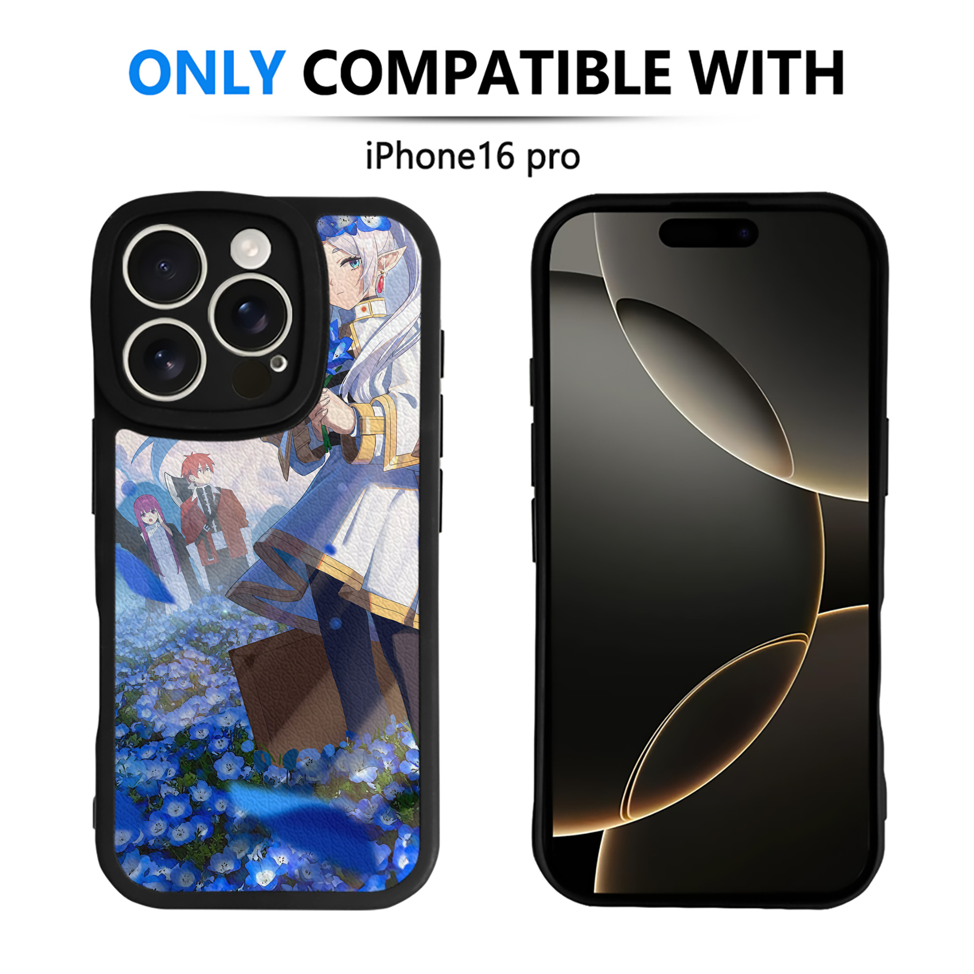 （画像用） 葬送のフリーレン Frieren 【iPhone 16シリーズ対応】シリコンスマホケース（レザー調） 材質：シリコン
